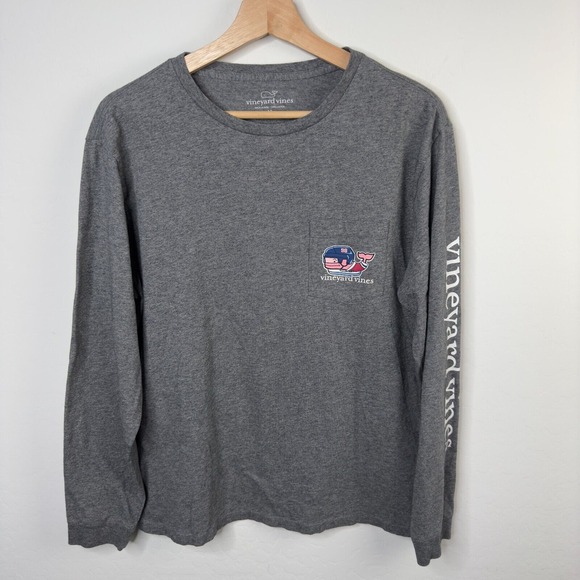 Vineyard Vines Other - Vineyard Vines Men's Round Neck Pullover‎ Tee Shirt Gray Sz M 100% cotton